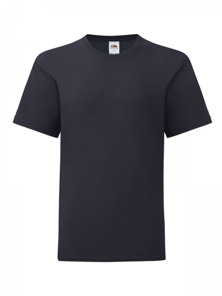 t-shirt-bambino-iconic-colorata-fruit-of-the-loom-deep navy.jpg